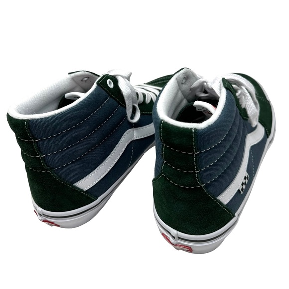 VANS Sk8-Hi Skate Sneakers Suede Canvas Green Black Men Size Casual VN0A5FCCBD6 - Picture 6 of 9